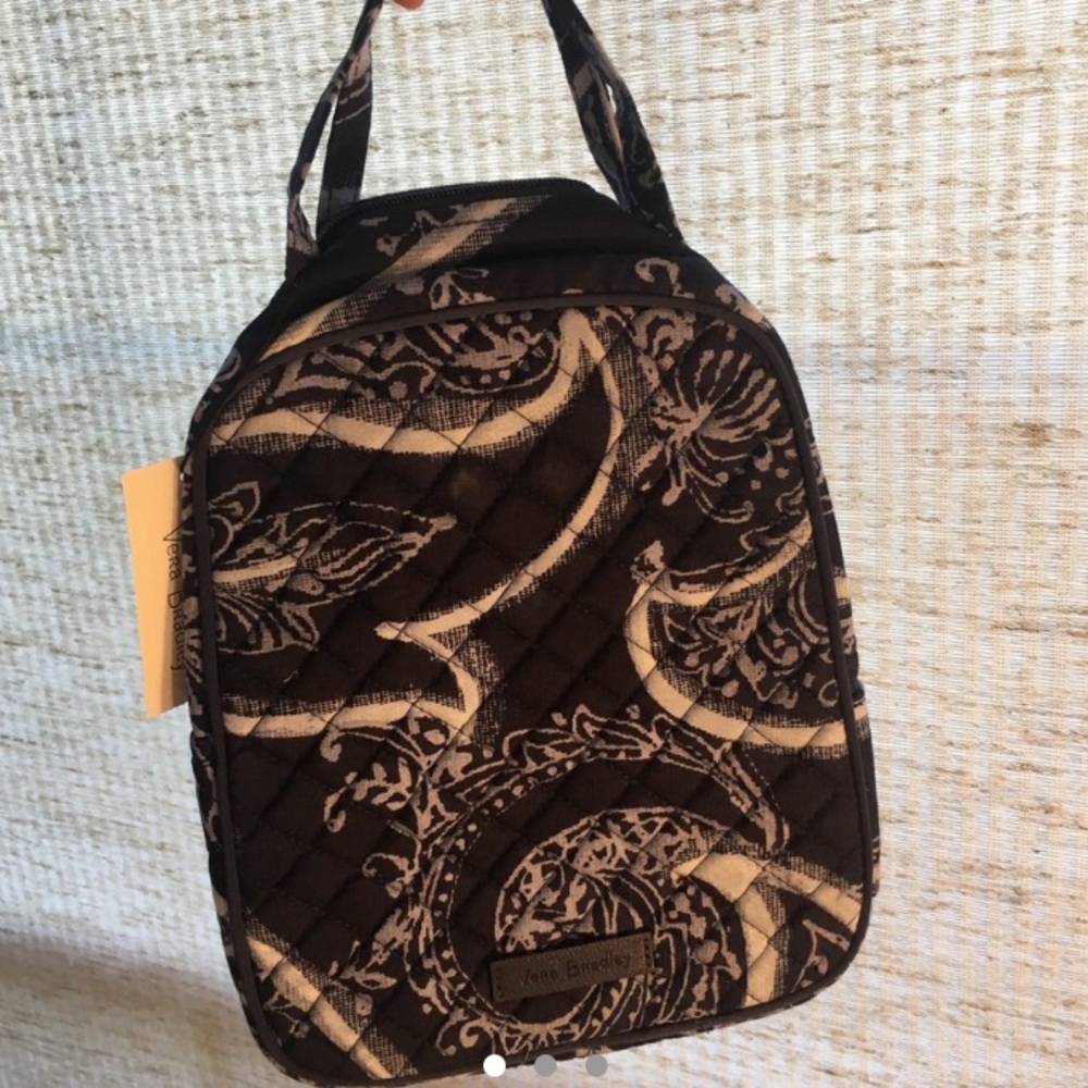 Navy iconic pattern Vera Bradley lunch box